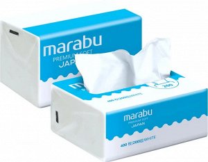 Салфетки бумажные MARABU двухслойные 200 шт мягкая упаковка, 1шт