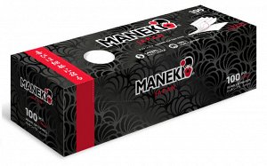Подушечки ватные гигиенич. "MANEKI" BLACK&WHITE, 5-слойные, прямоугольн., с пресс-линией,100 шт./уп.
