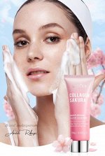 Пенка для умывания с экстрактом сакуры и коллагеном SADOER, 100 гр