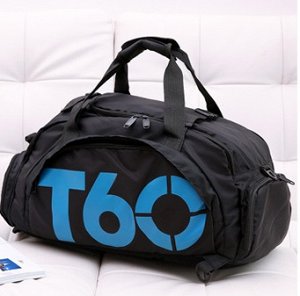 Спортивная сумка унисекс, черный с синим