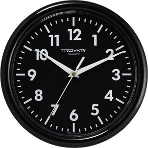Часы настенные TROYKA, диаметр 24,5 см, производство Белоруссия