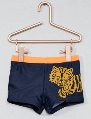Пляжные шорты-боксеры с тигром
