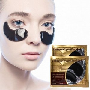 Патчи гелевые для век COLLAGEN Crystal кристальные Коллагеновые BLACK (чёрные) 3г * 2