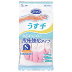 Виниловые перчатки “Family” (тонкие, без внутреннего покрытия) бело-розовые РАЗМЕР S, 1 пара