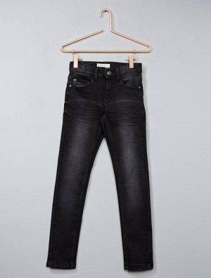Узкие джинсы с эффектом выцветших оттенков