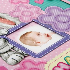 Фотокнига с дизайнерскими листами для индивидуального оформления "Наша любимая малышка", 10 листов