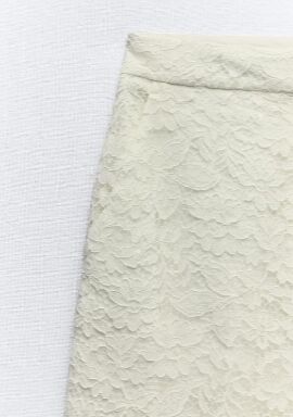 БРЮКИ CROPPED С КРУЖЕВОМ арт. 3254490, белый