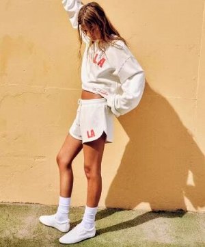 ТОЛСТОВКА VARSITY ИЗ МЯГКОЙ ТКАНИ С НАДПИСЬЮ арт. 5643311, экрю