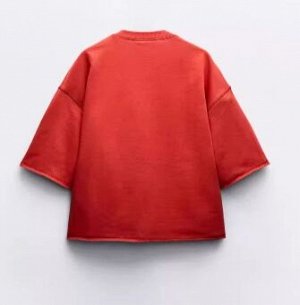 ТОЛСТОВКА ИЗ МЯГКОЙ ТКАНИ арт. 5643312, красный