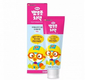 KM Зубная паста  "Pororo" для детей от 3 лет , со вкусом микса фруктов 90 г