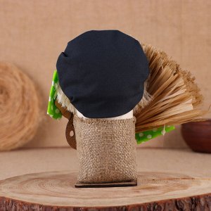 Фигурка-оберег «Домовой. «Кузя в кепке, с метлой и подковой», 23x25x13 см, МИКС