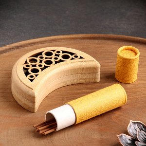 Набор благовоний с подставкой чёрный, МИКС