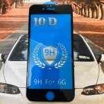 Защитное стекло 10D ip 6/S (черное) в техпаке скругленный край высшее качество AAA фабрика Аньхой