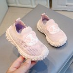 Детские эластичные сетчатые кроссовки  с рельефной подошвой