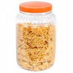 Банка для сыпучих продуктов полиэтиленовая 3л, д13,5, h24см, закручивающаяся крышка (Россия)