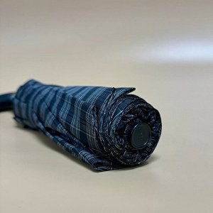 Зонт мужской автомат черный крупная клетка