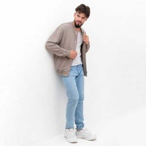 Толстовка мужская (бомбер) MIST Men's casual размер, серо-бежевый