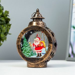 Фигурка светящаяся RISALUX «Новогодняя ночь», LED-ночник, от батареек, 5x8x13 см, МИКС