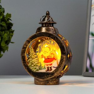 Фигурка светящаяся RISALUX «Новогодняя ночь», LED-ночник, от батареек, 5x8x13 см, МИКС