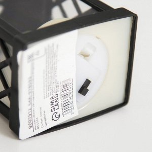 Светодиодная свеча в подсвечнике RISALUX «Фонарь мини», LED-ночник,1 Вт, 3xLR1103, чёрный, 5x4.5x9 см