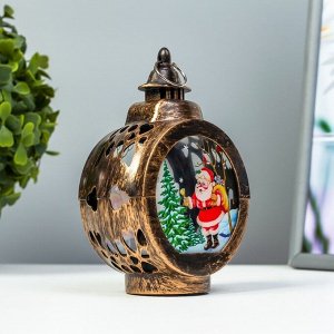 Фигурка светящаяся RISALUX «Новогодняя ночь», LED-ночник, от батареек, 5x8x13 см, МИКС