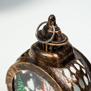 Фигурка светящаяся RISALUX «Новогодняя ночь», LED-ночник, от батареек, 5x8x13 см, МИКС