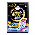 Ультразащищающие ночные женские гигиенические прокладки с крылышками (Супер) 33 см, 14 шт. / 18