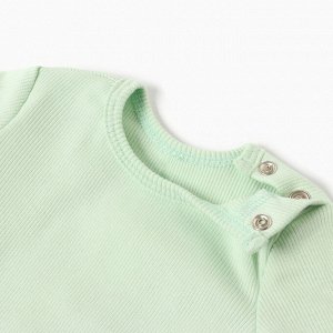 Комплект боди детских MINAKU: Basic Line BABY, цвет шалфей/бежевый.