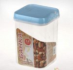 Банка квадратная д/сыпучих продуктов 1,2л 1/30