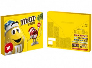 M&M's and Friends (577 гр) Большая посылка с новогодней игрой и стикерами Новогодний подарочный набор