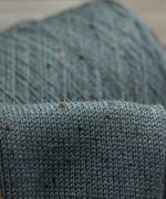Пряжа для вязания 100 гр., Slubby green 100% меринос твидовй 350м/100г Dusty torquise (пыльно-бирюзовый)