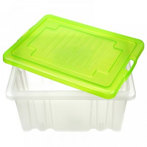 Контейнер для хранения пластмассовый "Darel-box" 18л, 41х30х21см, зеленый (Россия)