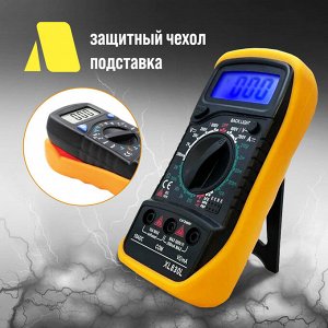 Мультиметр ТУНДРА, DT-830L, ACV/DCV, DCA, 200-2 МΩ, прозвон, подсветка