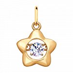Серебряная подвеска с фианитом