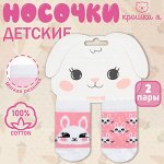 Носки детские Крошка Я «Зайчонок», набор 2 пары.
