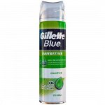 Gillette гель для бритья Blue Sensitive для чувствительной кожи, 200мл