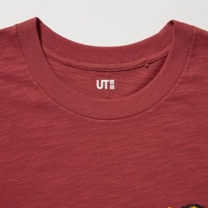 UNIQLO - хлопковая футболка с с принтом Датэ Масамунэ и логотипом Кацуяма - 16 RED