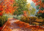 Картина по номерам &quot;Осенняя аллея&quot;: GX9072 (40x50)
