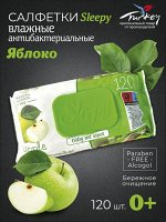 Слипи Натурал Влажные салфетки &quot;Яблоко&quot; 120 шт
