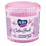 Aura Beauty Ватные палочки банка 200 шт
