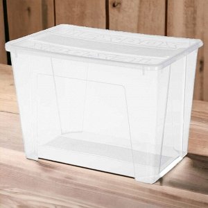 ЯЩИК УНИВЕРСАЛЬНЫЙ 570х380х405  ММ "TEX-BOX" 70Л (БЕСЦВЕТНЫЙ)