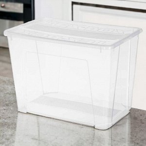 ЯЩИК УНИВЕРСАЛЬНЫЙ 570х380х405  ММ "TEX-BOX" 70Л (БЕСЦВЕТНЫЙ)