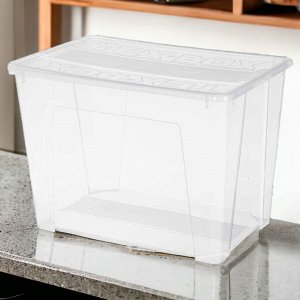 ЯЩИК УНИВЕРСАЛЬНЫЙ 570х380х405  ММ "TEX-BOX" 70Л (БЕСЦВЕТНЫЙ)
