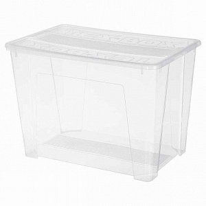 ЯЩИК УНИВЕРСАЛЬНЫЙ 570х380х405  ММ "TEX-BOX" 70Л (БЕСЦВЕТНЫЙ)