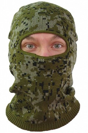 Маска вязаная, КМФ цифра