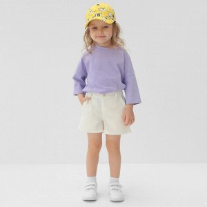 Шорты детские MINAKU: Cotton Collection, белые, рост