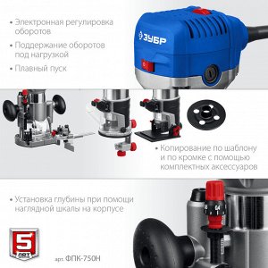 Кромочный фрезер 750 Вт