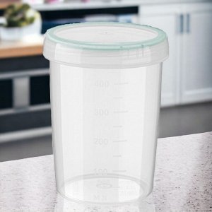 Банка для хранения продуктов и разогревания "ВИНТАЖ" 0,5Л (Светло-голубой)(уцененный товар)