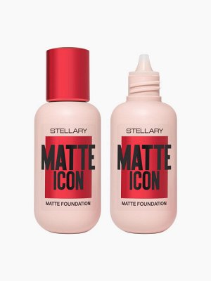 STELLARY / 383908 / Матирующий тональный крем MATTE ICON тон 01, натурально-светлый  NEW 2024!