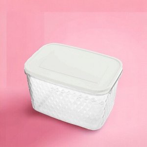 КОНТЕЙНЕР для продуктов ДЛЯ ЗАМОРАЖИВАНИЯ И ХРАНЕНИЯ ПРОДУКТОВ "КРИСТАЛЛ" 1,7Л (Белый)